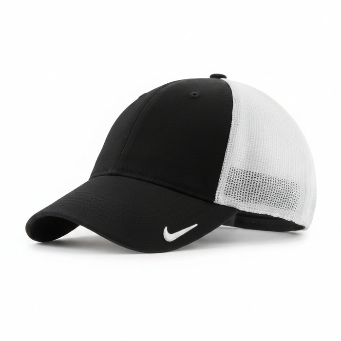 Custom Logo Golf Mid-Profile Mesh Back Cap Nike-Tournamentshowroom.com