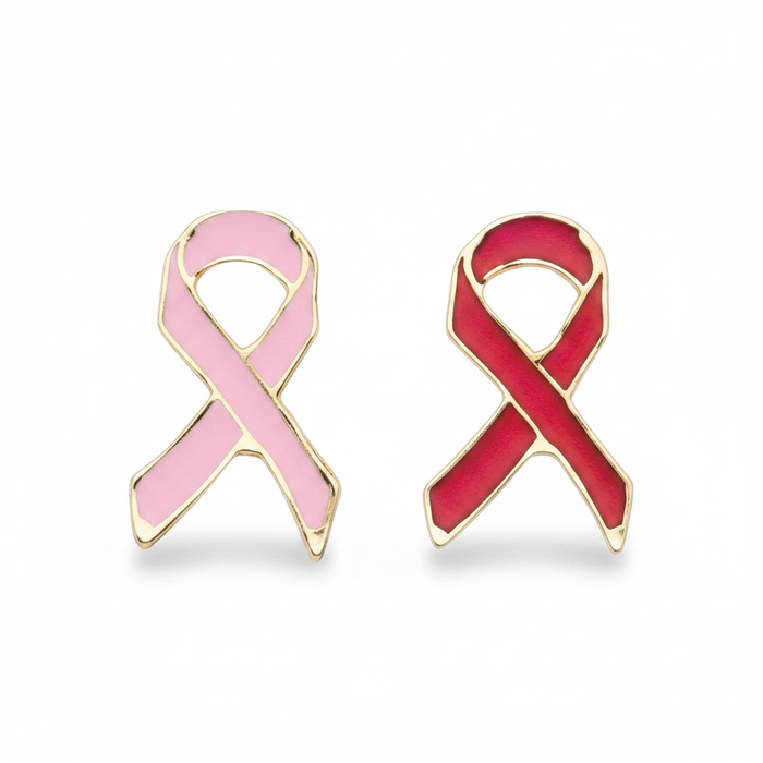 Custom Imprint Awareness Ribbon Lapel Pin-Tournamentshowroom.com