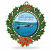 Enamel Filled Wreath Golf Ornaments-Tournamentshowroom.com