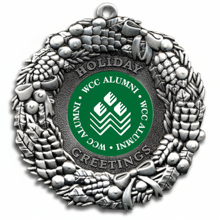 Custom Logo Full Color Imprinted Golf Wreath Ornament-Tournamentshowroom.com