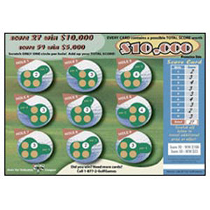 Golf Scratch Off Cards