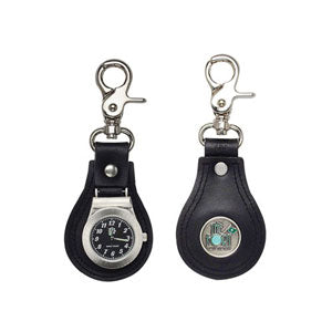 Logoed Leather Watch Fob