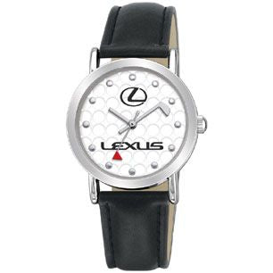 Custom Logo Unisex Quality Leather Strap Watch With Golf Dimple Dial