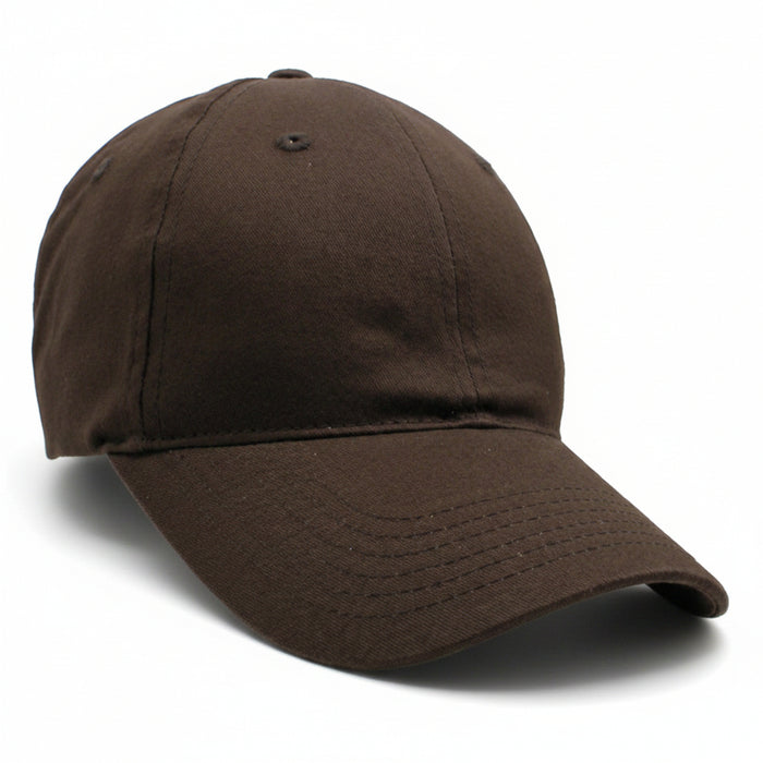Brushed Cotton Twill Cap w/ Velcro Closure Embroidered with Your Logo-Tournamentshowroom.com