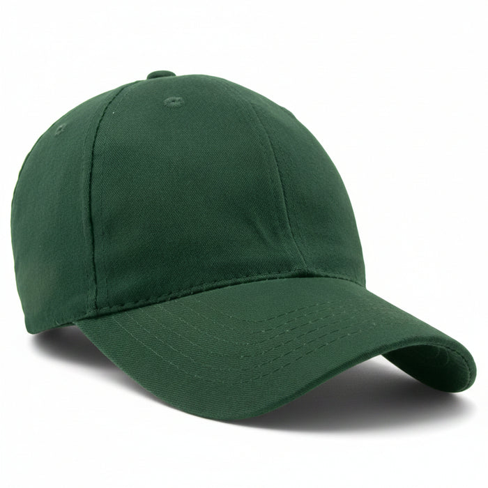 Brushed Cotton Twill Cap w/ Velcro Closure Embroidered with Your Logo-Tournamentshowroom.com