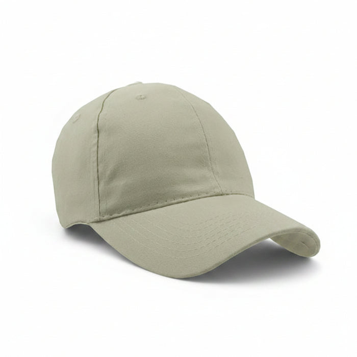 Brushed Cotton Twill Cap w/ Velcro Closure Embroidered with Your Logo-Tournamentshowroom.com