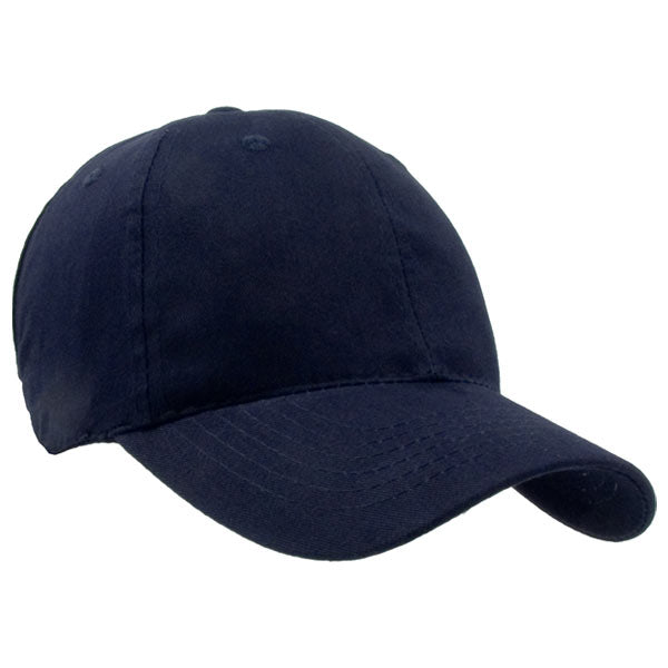 Brushed Cotton Twill Cap w/ Velcro Closure Embroidered with Your Logo