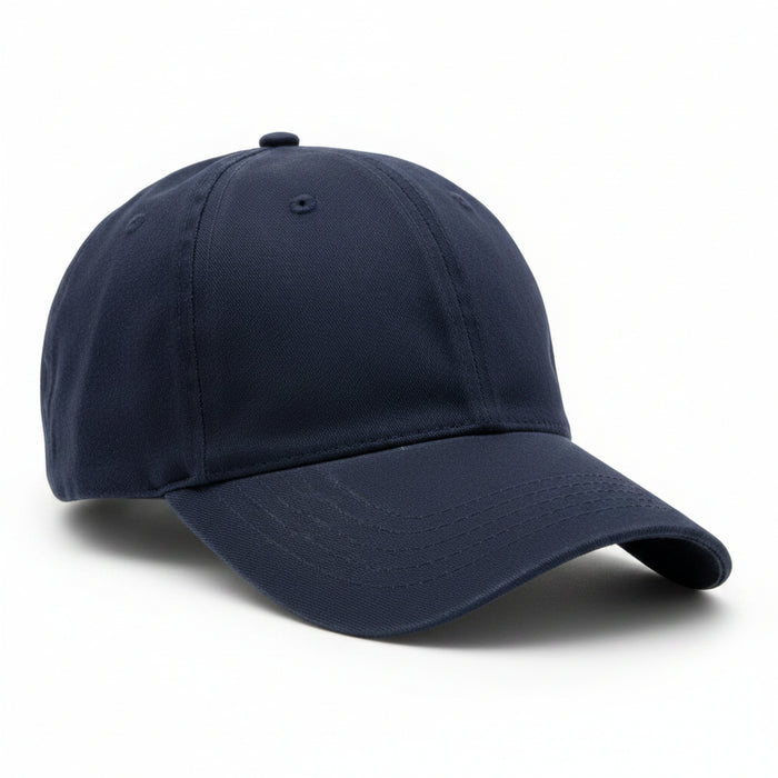 Brushed Cotton Twill Cap w/ Velcro Closure Embroidered with Your Logo-Tournamentshowroom.com