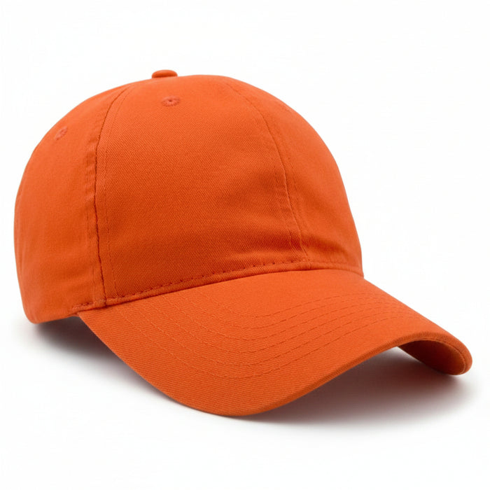 Brushed Cotton Twill Cap w/ Velcro Closure Embroidered with Your Logo-Tournamentshowroom.com