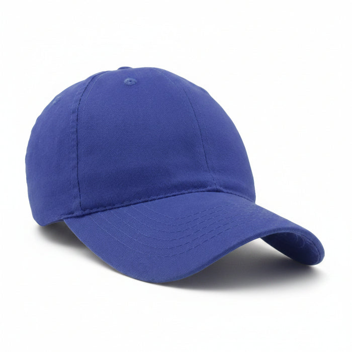 Brushed Cotton Twill Cap w/ Velcro Closure Embroidered with Your Logo-Tournamentshowroom.com