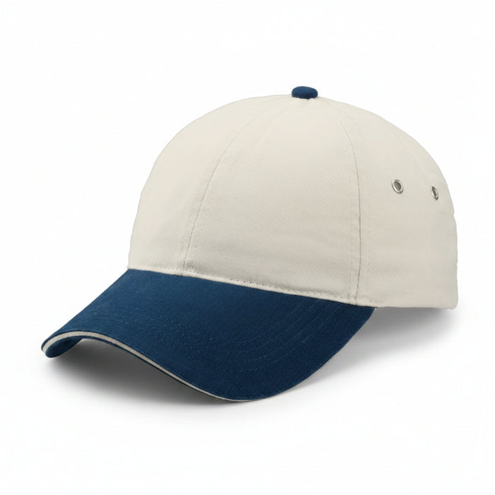 Constructed Lightweight 2-Tone Cotton Twill Sandwich Cap-Tournamentshowroom.com