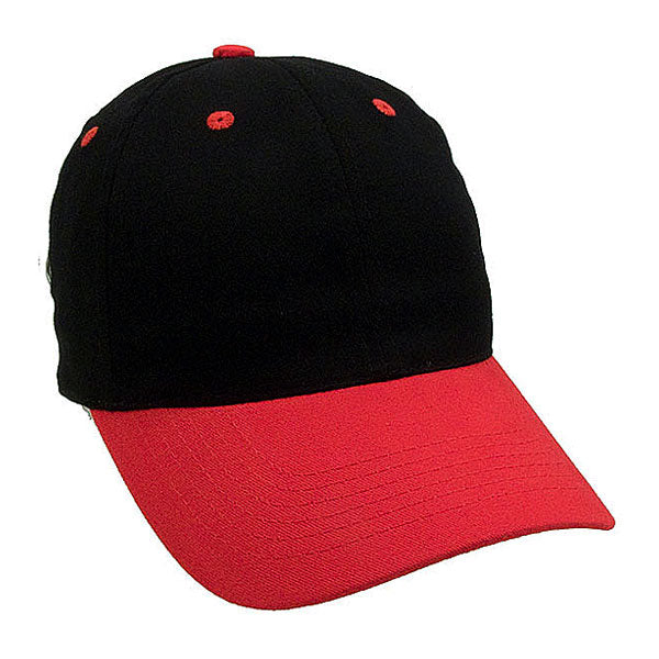 Two Tone Brushed Cotton Twill Golf Cap Embroidered with Your Logo