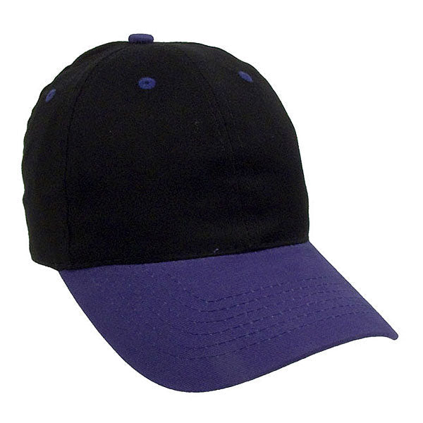 Two Tone Brushed Cotton Twill Golf Cap Embroidered with Your Logo