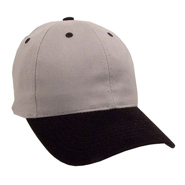 Two Tone Brushed Cotton Twill Golf Cap Embroidered with Your Logo