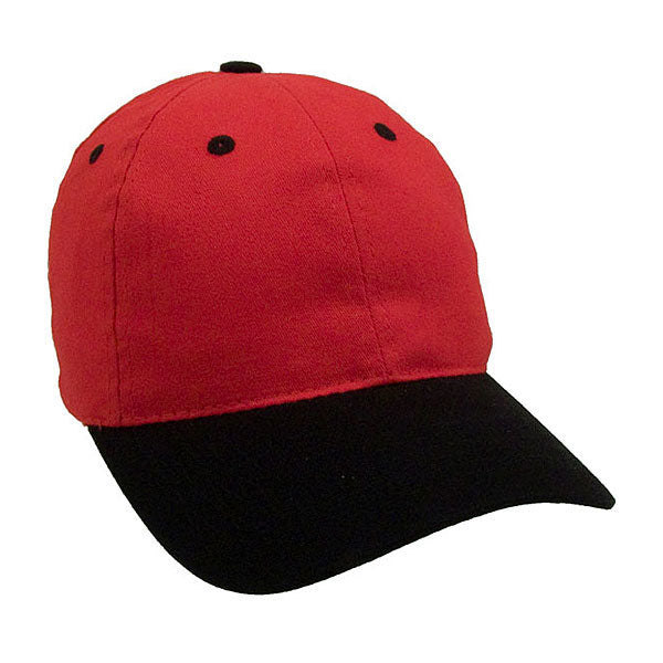 Two Tone Brushed Cotton Twill Golf Cap Embroidered with Your Logo