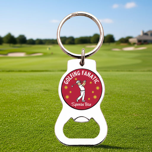 Custom Logo Golf Bottle Opener Key Chain-Tournamentshowroom.com