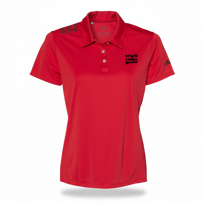 Custom Logo Embroidered Adidas - Women's 3-Stripes Shoulder Sport Shirt-Tournamentshowroom.com