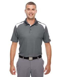 Custom Under Armour Men's Team Colorblock Polo Embroidered with your Logo