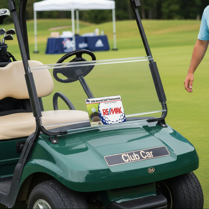 Golf Event Custom Logo Cart Signs 5.5-Tournamentshowroom.com