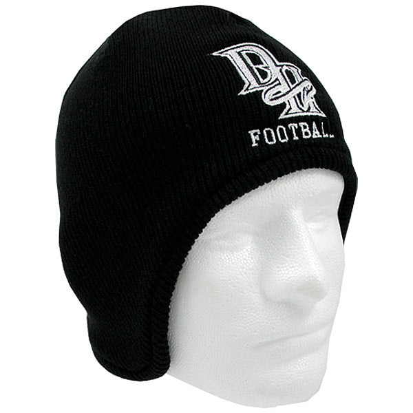 Fleece Lined Acrylic Beanie w/ Flap Embroidered with Your Logo