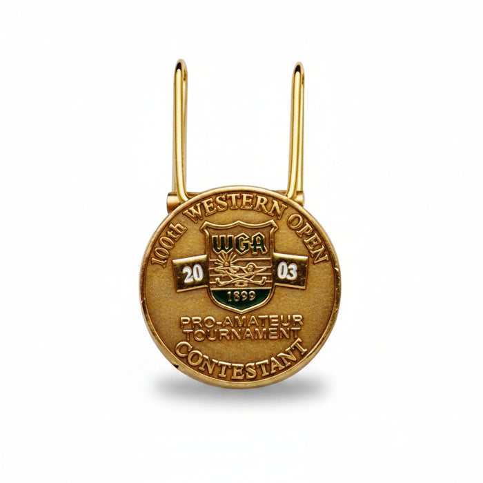 French Fold Money Clip w/Medallion-Tournamentshowroom.com
