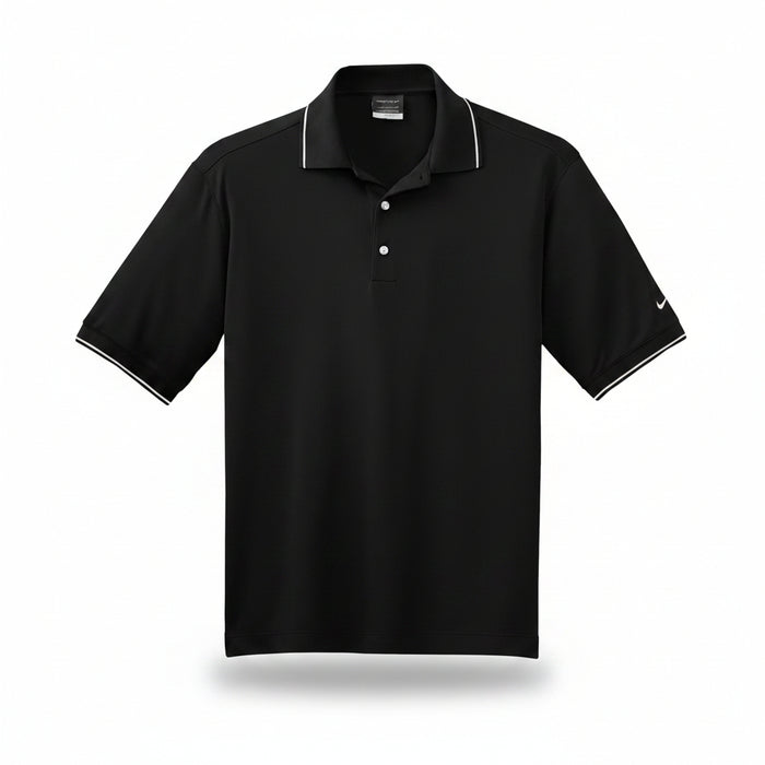 Custom Logo Embroidered Nike Men's Dri-FIT Classic Tipped Sport Shirt-Tournamentshowroom.com