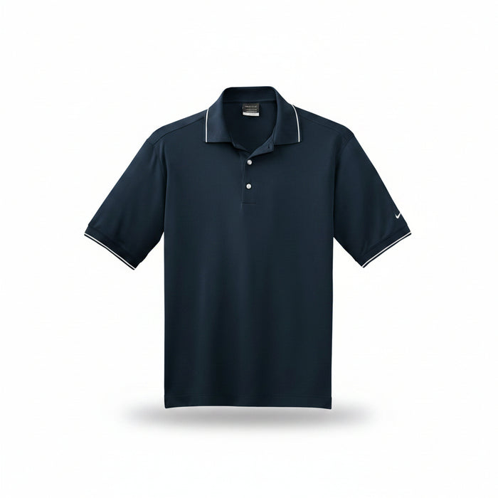 Custom Logo Embroidered Nike Men's Dri-FIT Classic Tipped Sport Shirt-Tournamentshowroom.com