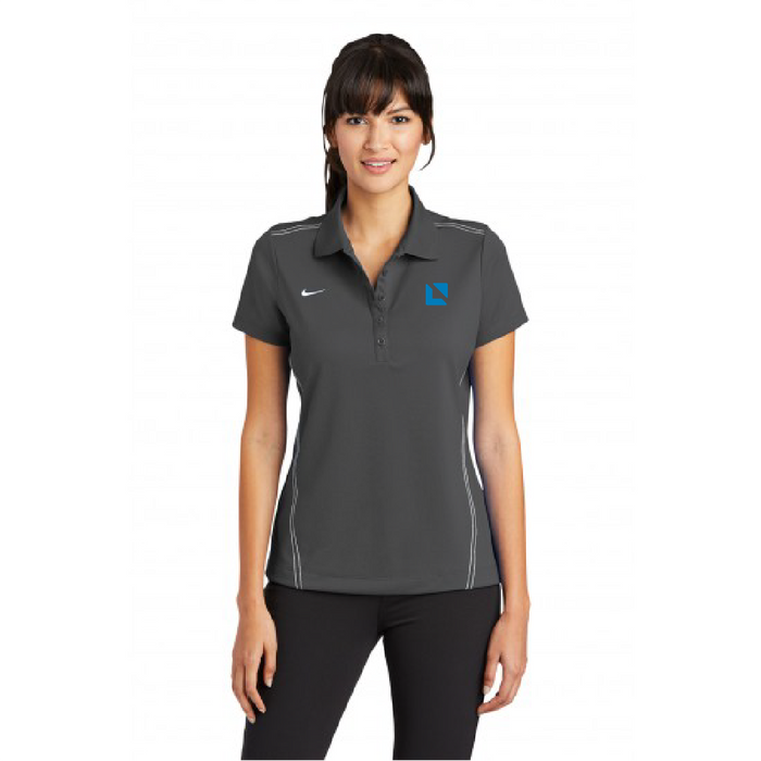 Custom Logo Embroidered Nike Golf Ladies Dri-FIT Sport Swoosh Pique Polo