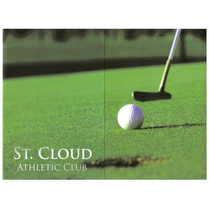Golf Gatefold Event Folder