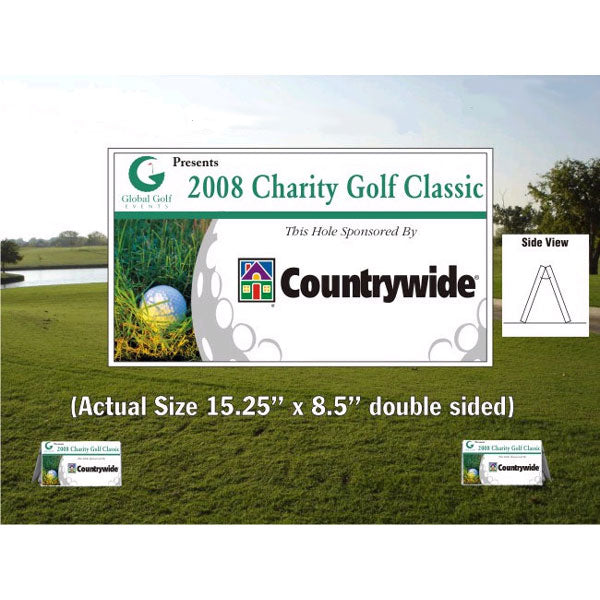 Custom Logo Charity Tournament Golf Tee Markers 15.25