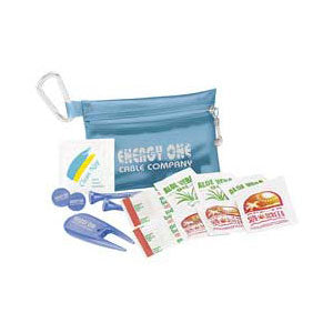 Custom Golf Tee Packet with Golf Tools and Sunblock