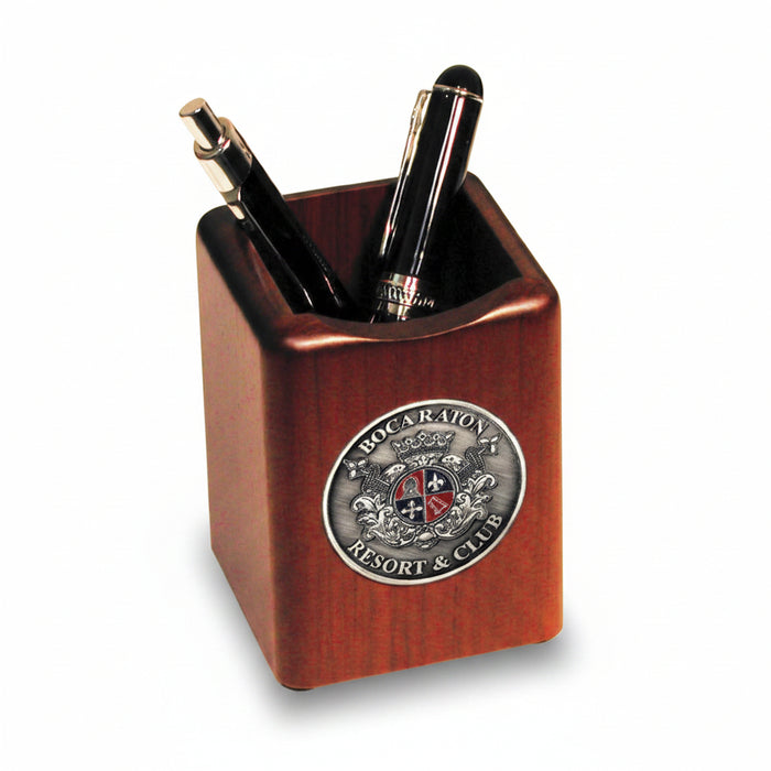 Custom Logo Rosewood PenPencial Cup-Tournamentshowroom.com