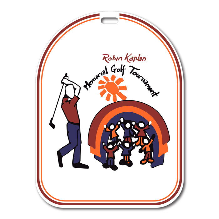 Custom Full Color Domed Plastic Golf Bag Tags Printed with Your Logo
