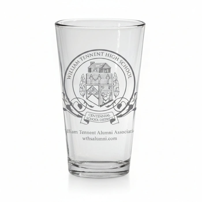 Custom logo craft beer glass used as branded merchandise for golf tournaments