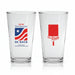 Custom logo 16 oz craft beer glass promotional drinkware for branded events