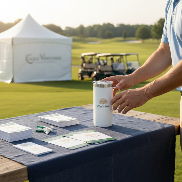 Personalized 18oz Arcadia Mug for hospitality events and customer experiences
