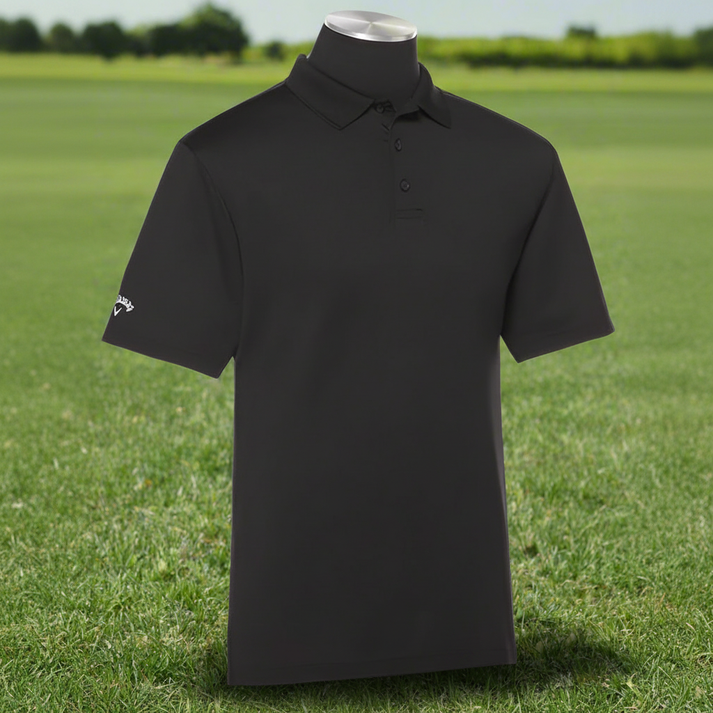 Custom Logo Callaway Men's Opti-Dri Chev embroidered polo for golf tournaments and corporate events.